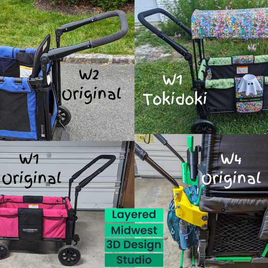 Wonderfold W1 / W2 Handlebar Extension | 3D Printed | Adds 7" of Height | Made to Order | W1 Tokidoki Compatible