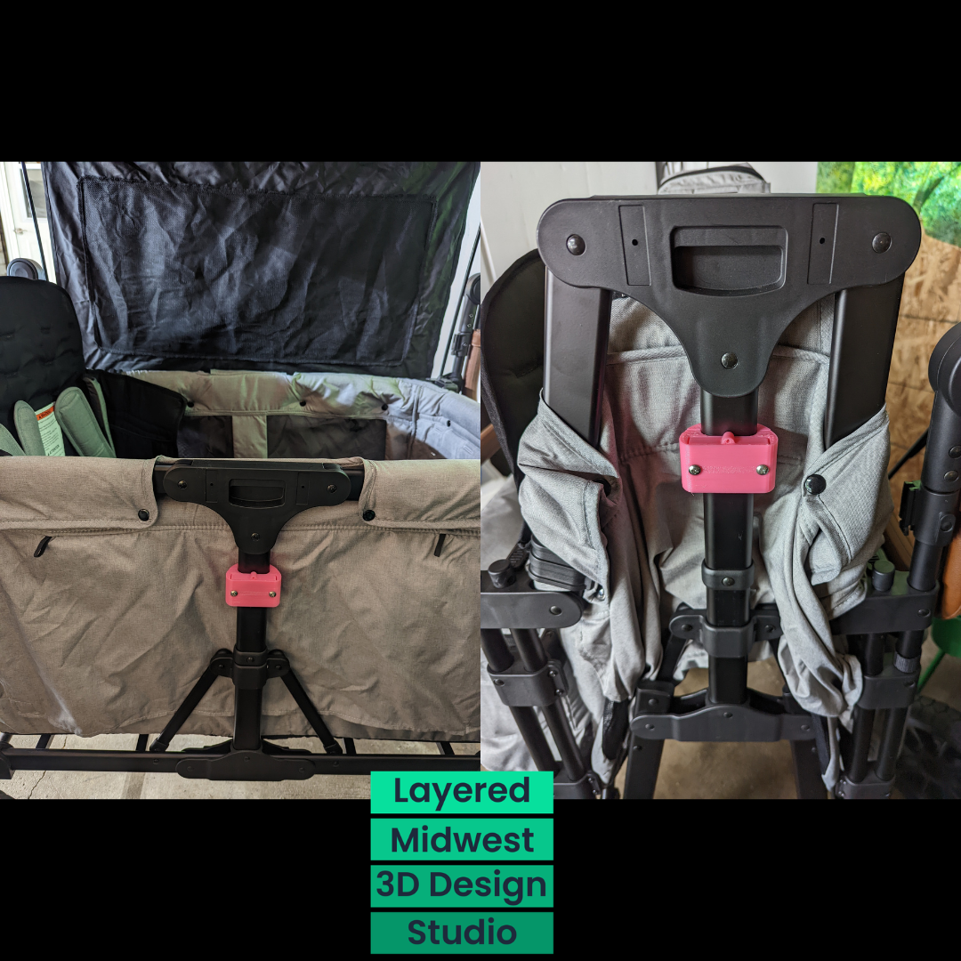 Wonderfold Wagon Theft Deterrent Tracker Mount | AirTag, Samsung SmartTag & Tile Pro | W1 / W2 / W4 | 3D Printed PETG | Made to Order