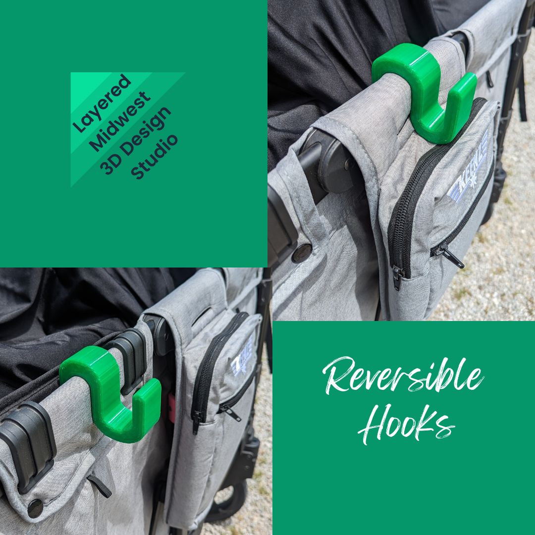 WonderHook | Wagon Hooks for Wonderfold W Series, Keenz XC/XC+, and Jeep Wrangler Stroller Wagon