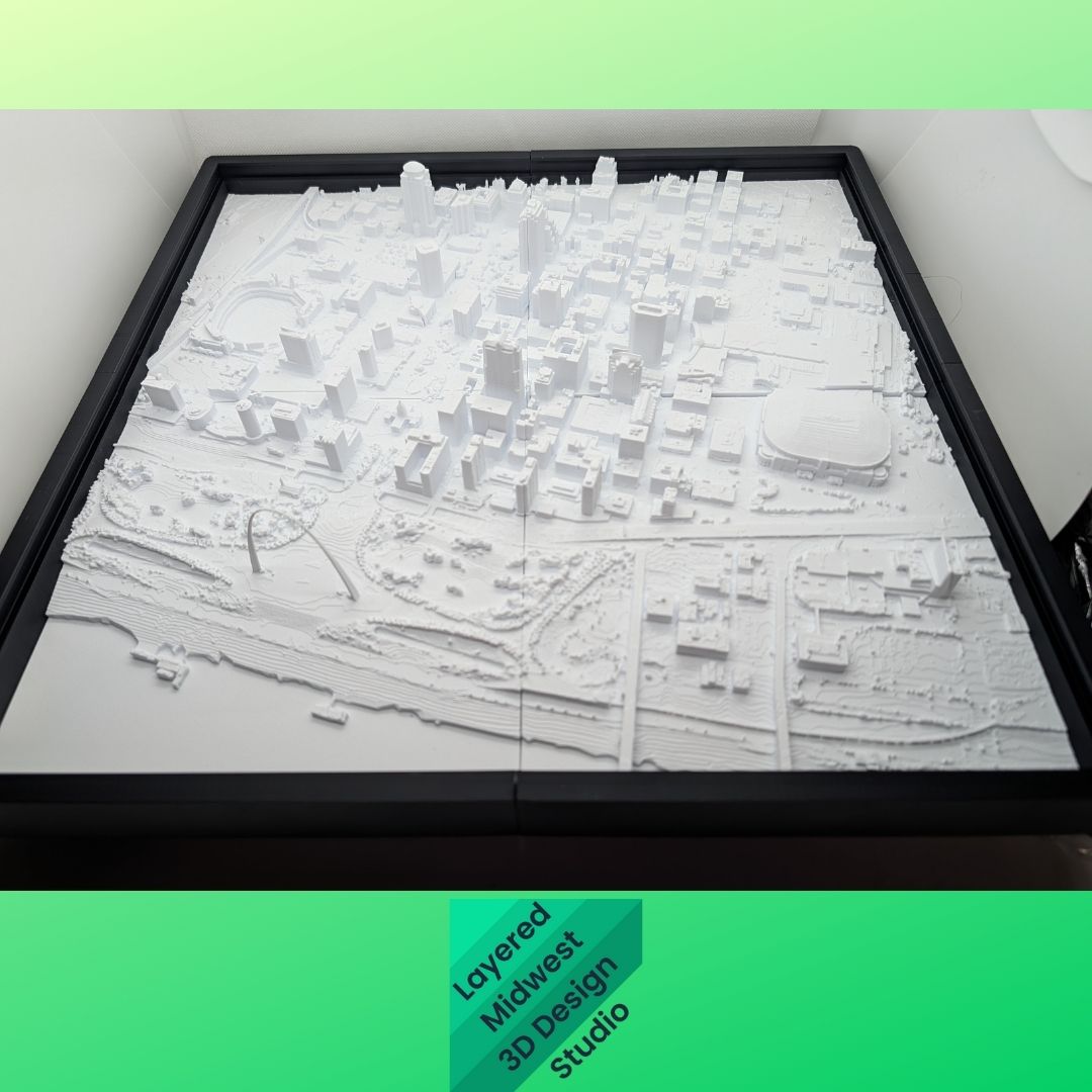 Lighted Topographical Map
