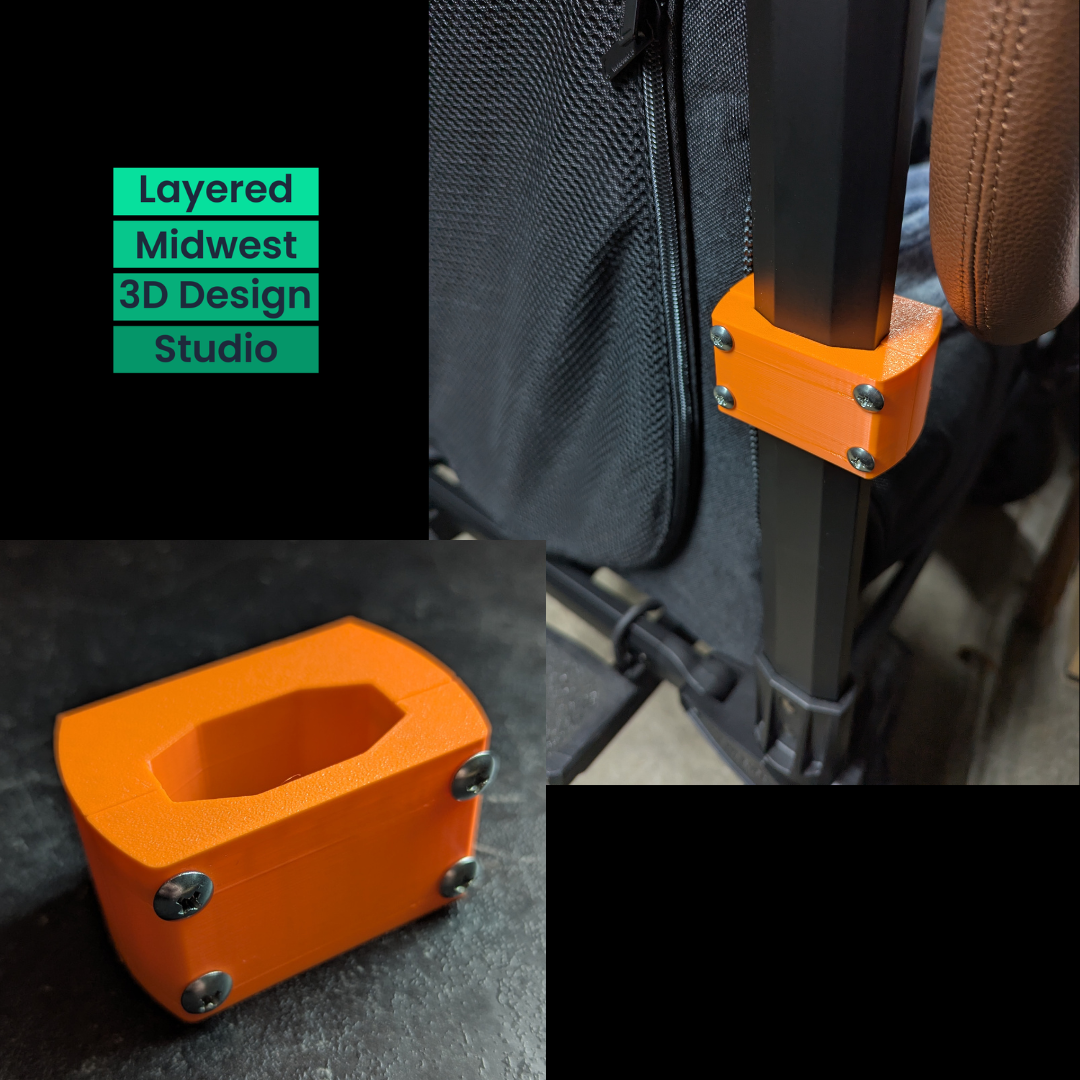 Wonderfold Wagon Theft Deterrent Tracker Mount | AirTag, Samsung SmartTag & Tile Pro | W1 / W2 / W4 | 3D Printed PETG | Made to Order