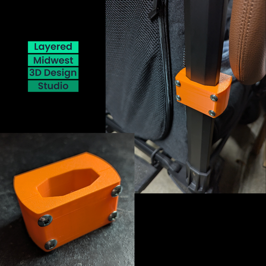 Wonderfold Wagon Theft Deterrent Tracker Mount | AirTag, Samsung SmartTag & Tile Pro | W1 / W2 / W4 | 3D Printed PETG | Made to Order