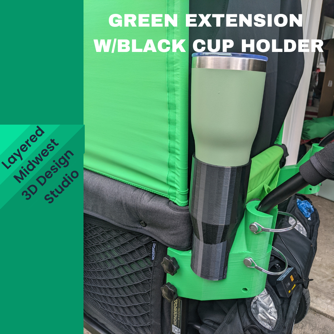 Wonderfold W4 Original Handlebar Extension | Regular or Adjustable | + Optional Cup Holder Add-On | 3D Printed | Made to Order