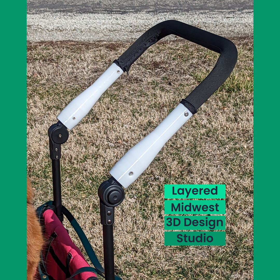 Wonderfold W1 / W2 Handlebar Extension | 3D Printed | Adds 7" of Height | Made to Order | W1 Tokidoki Compatible